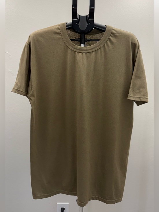 Soffe Other - Soffe Dri Cotton Tan T-Shirt Men’s Large 100% Cotton Made in USA Casual Tee